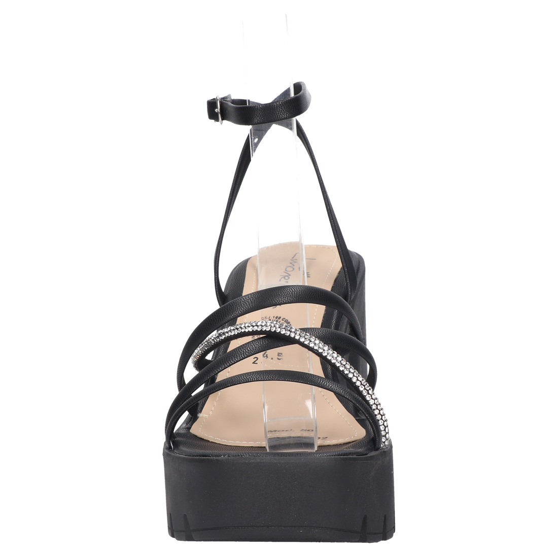 Sandalia Tacon Dama 05-5002-M Negro