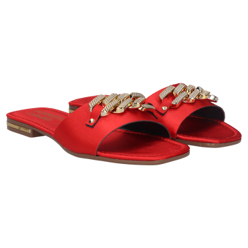 Sandalia De Piso Dama 08-O-2431 Rojo