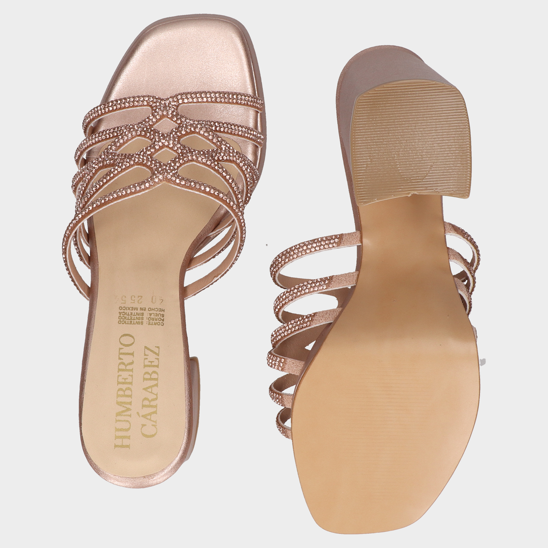 Sandalias 08-Rc-2554 Oro Rosa