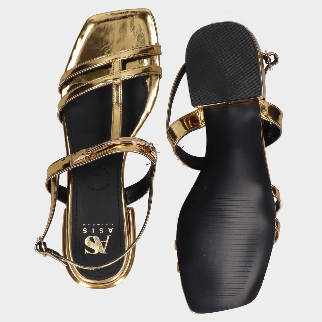 Sandalia Tacon Dama 09-Rl 42083 Oro