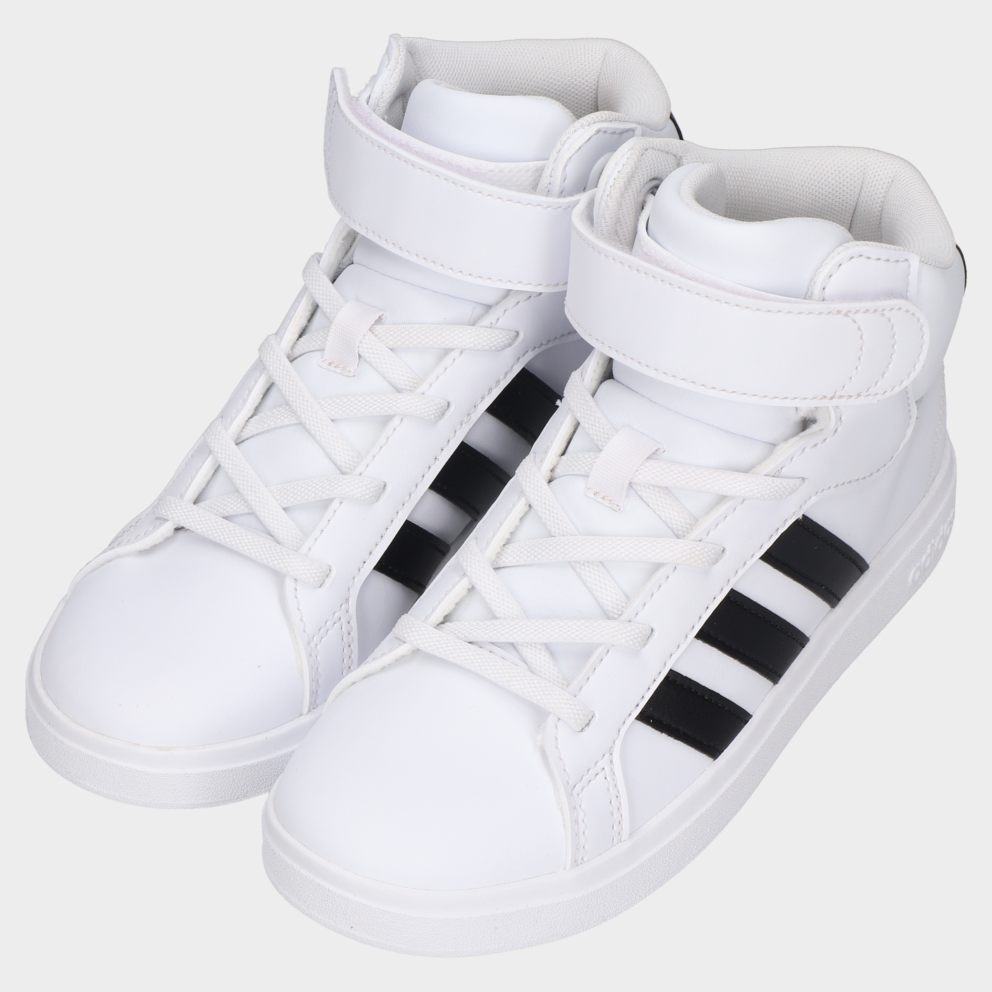 Tenis Adidas Grand Court Mid Juvenil 102-Adi-IE3862 Bco/Ngo de Niño