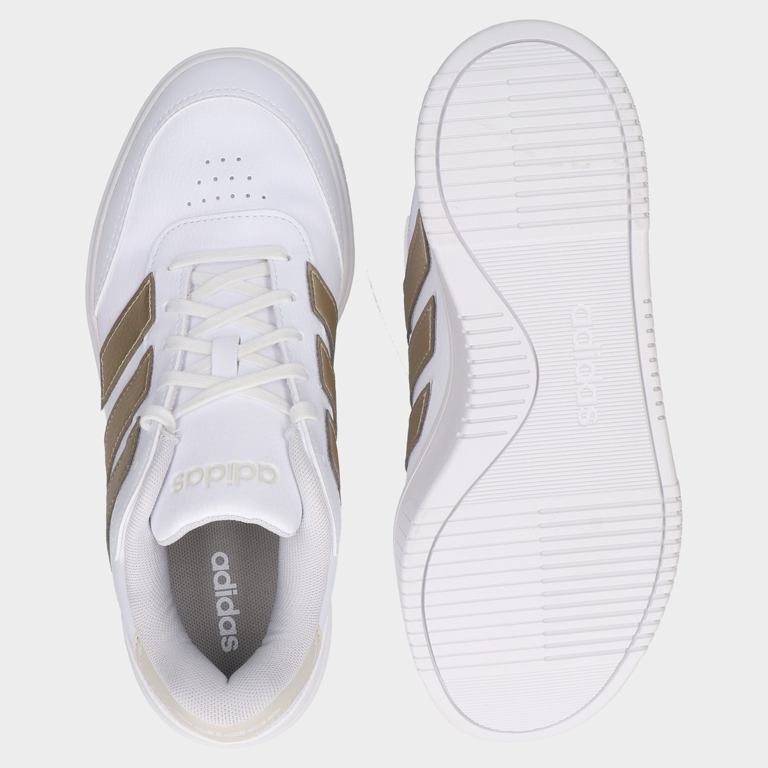 Tenis Adidas Courtblock Bold para Mujer 102-Adi-Ji2203 Bco/Oro