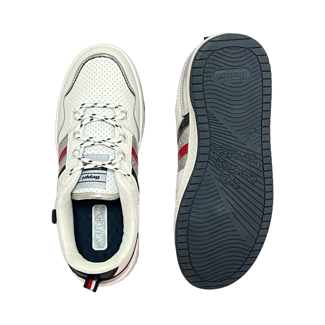 Tenis Infantil Niño 102-Bp-2191370 Bco/Mno