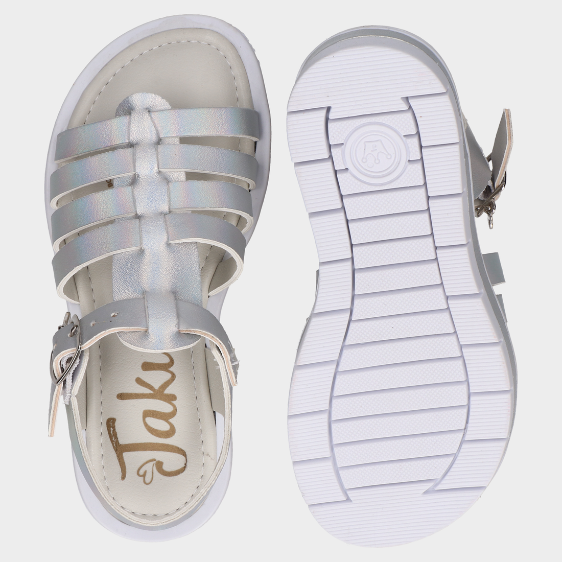 Huarache Infantil 102-J-255927 Plata