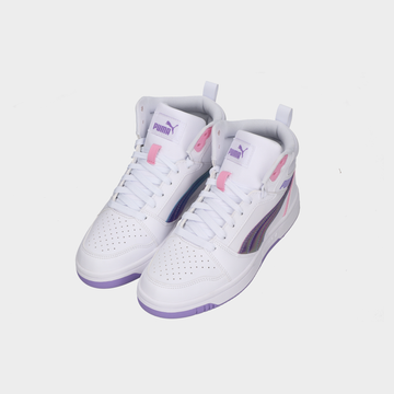 Tenis Puma Rebound V6 Mid Bouncy Sky Jr Juvenil 102-Pum-39872501 Bco/Mul