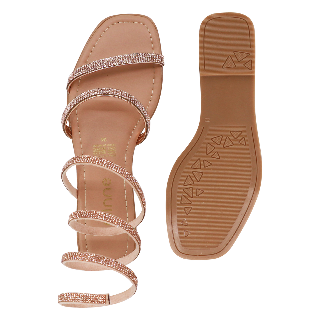 Sandalias 116-2552 Oro Rosa