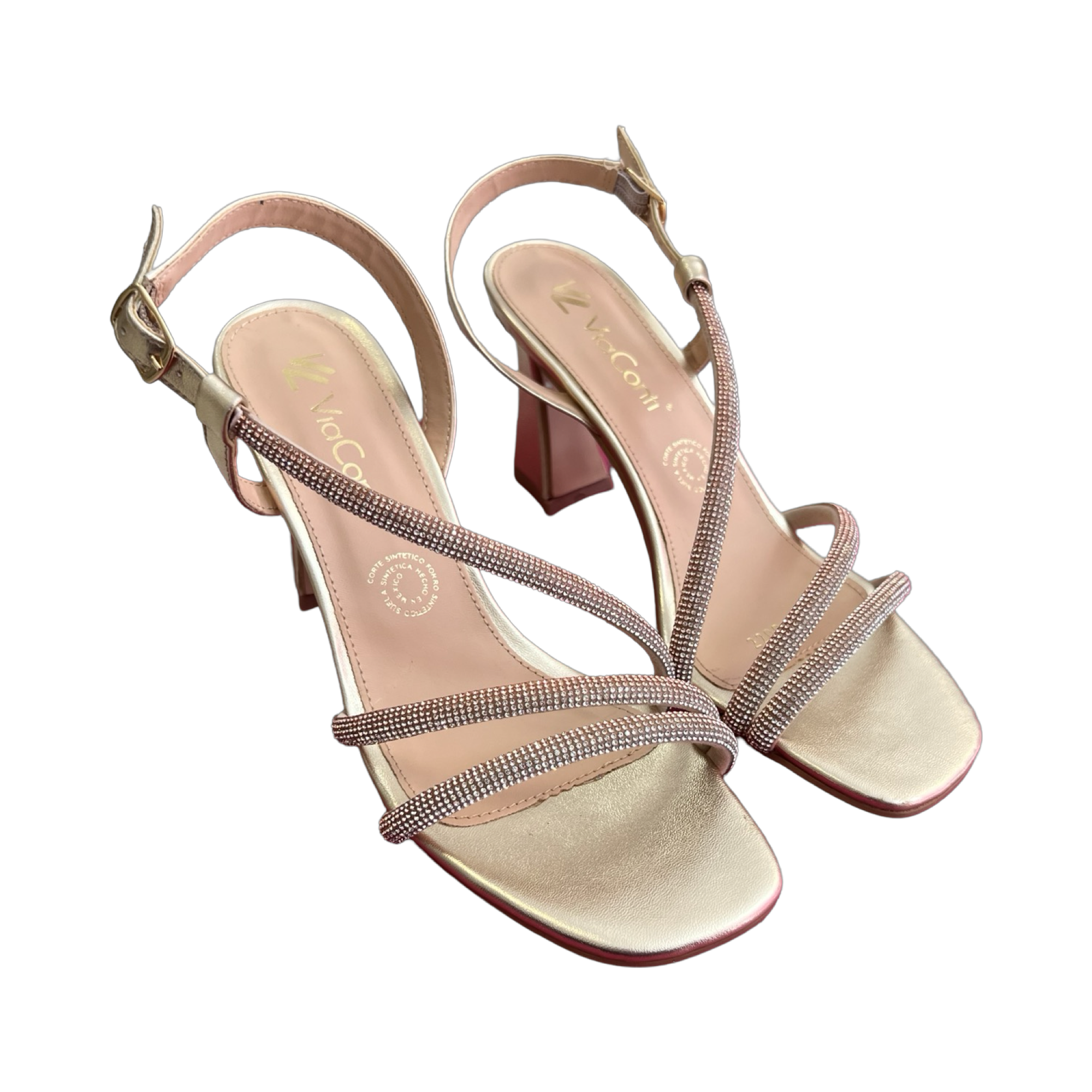 Sandalia Tacon Dama 117- 2200 Oro de Los más buscados