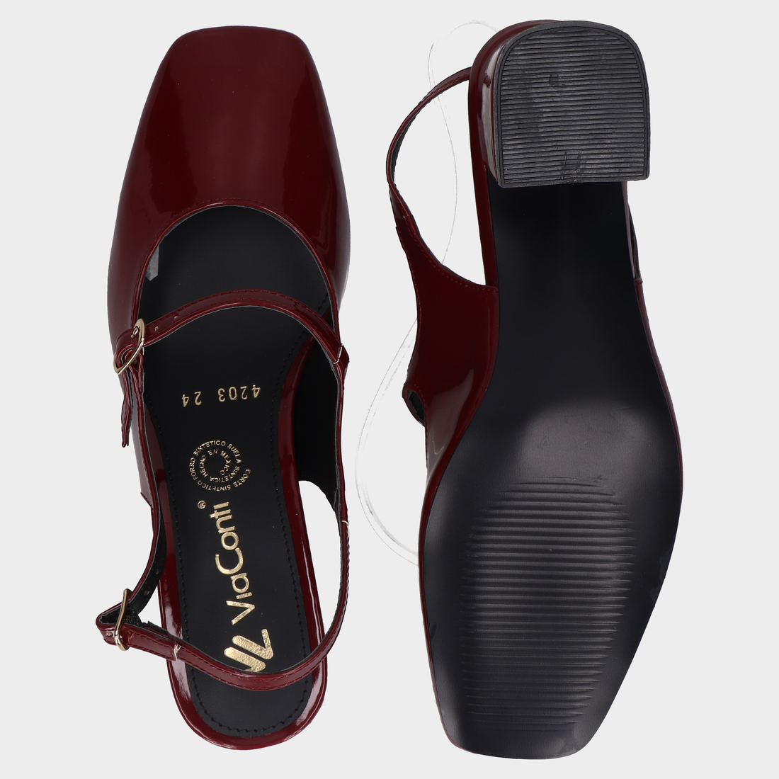 Sandalia Tacon Dama 117- 4203 Ch.Vino