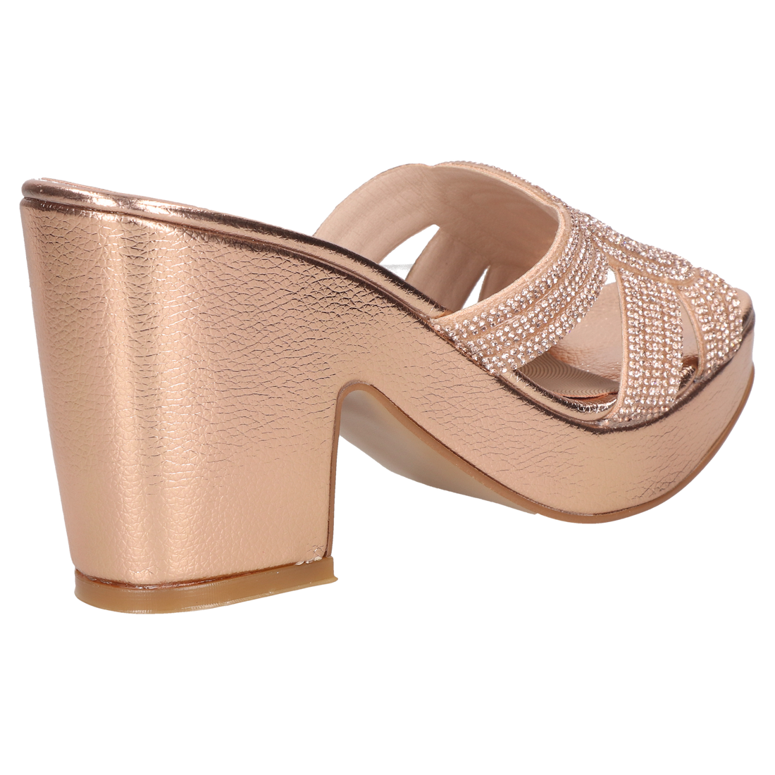 Sandalia Tacon Dama 120-1407 Oro Rosa