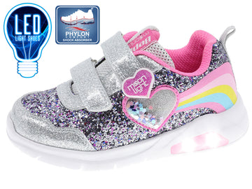 Tenis Com Luzes 102-Bp-2197110 Plata.