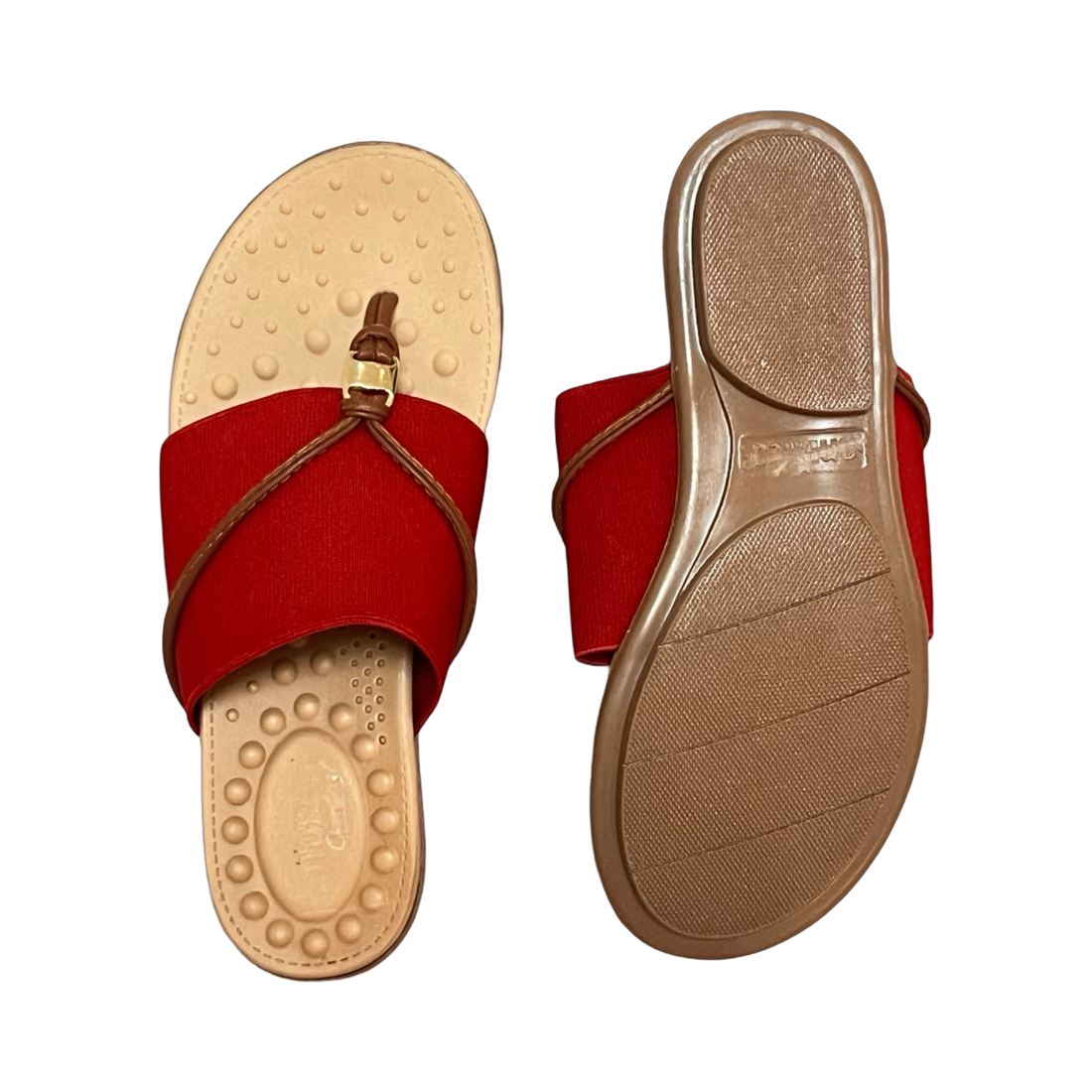 Sandalia Piso Dama 23-54604 Rojo