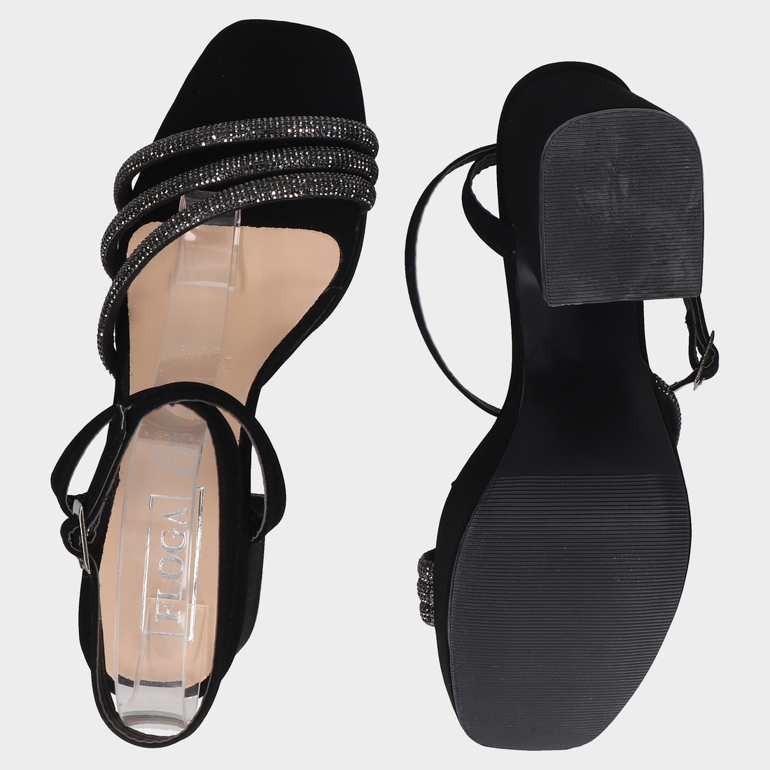 Sandalias 41-Fg18418 Negro