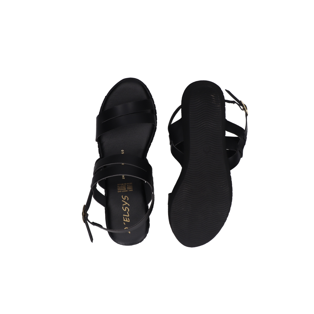 Sandalia De Piso Dama 58-386 N.Negro