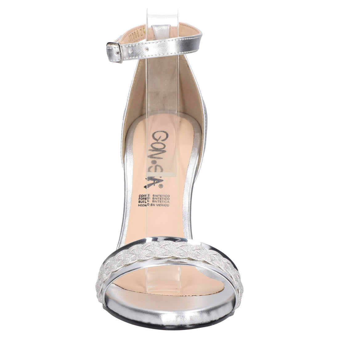 Sandalia De Tacon Dama 65-N013 Plata