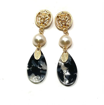 Aretes Dama Negro 83-Ark2528