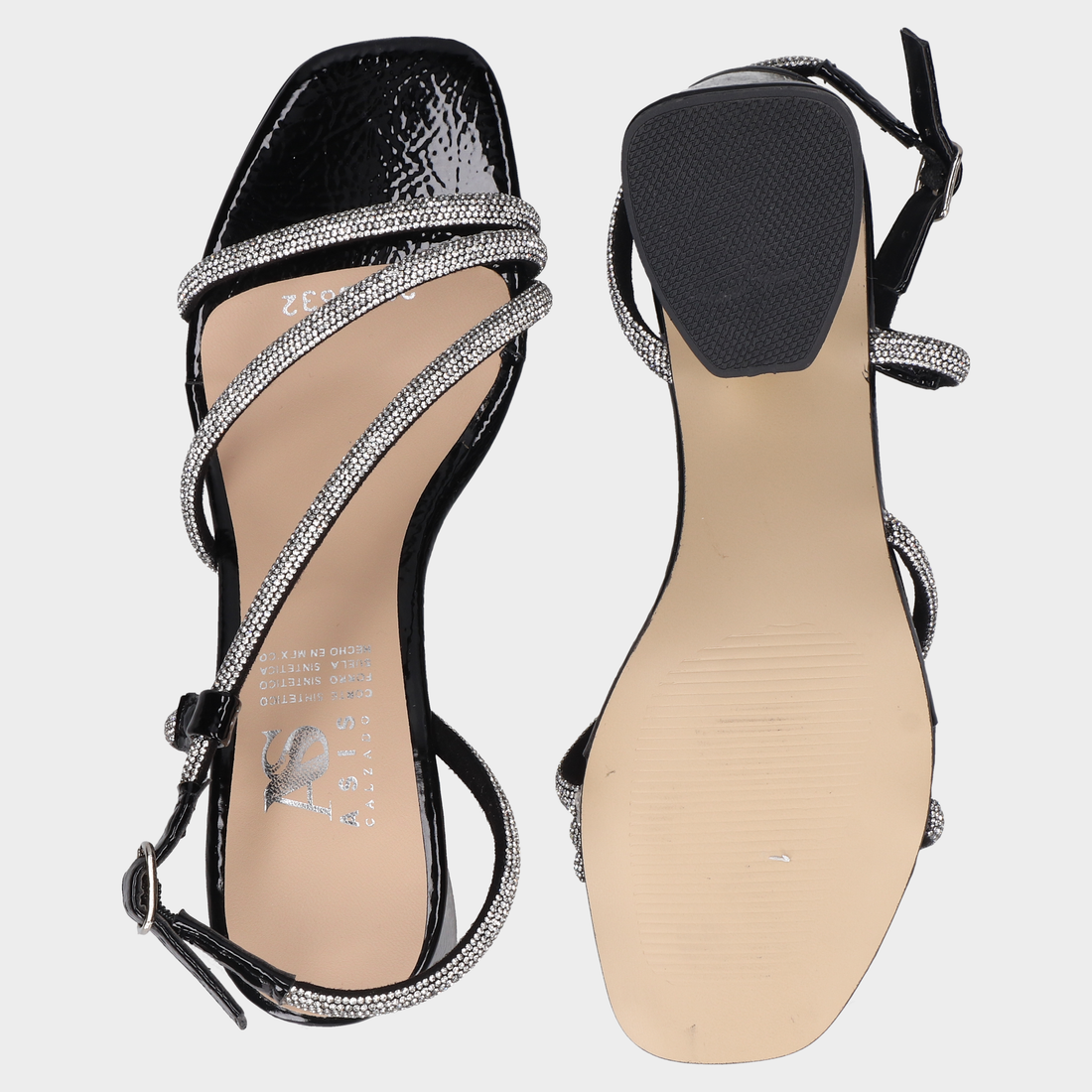 Sandalias Dama 09-R 5632 Negro