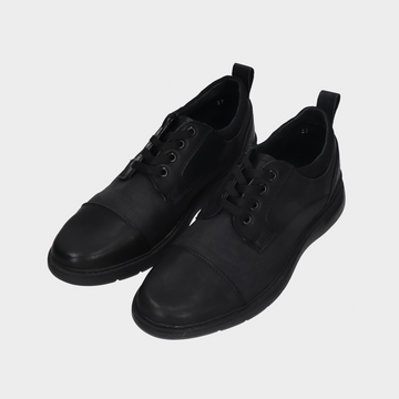 Zapato casual de agujeta negro