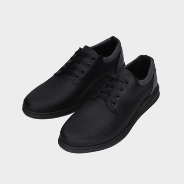 Zapato casual texturizado negro