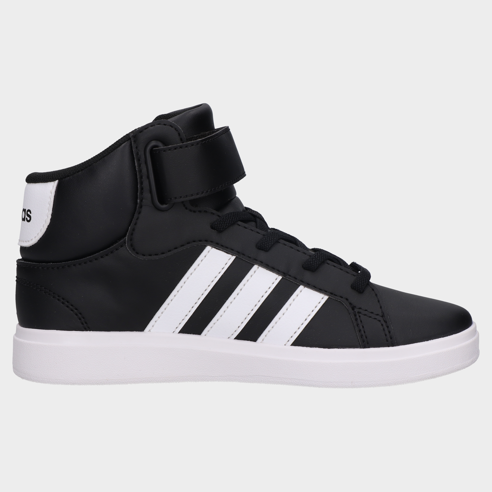 Tenis Adidas Grand Court Mid Juvenil 102-Adi-Ie3863 Ngo/Bco