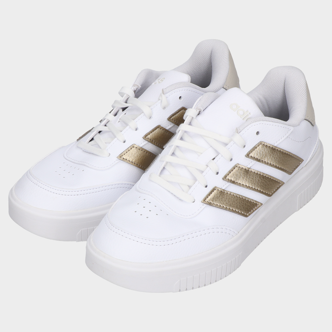 Tenis Adidas Courtblock Bold para Mujer 102-Adi-Ji2203 Bco/Oro