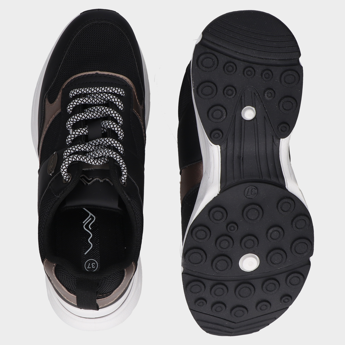 Tenis Casual  Dama 102-Bp-D2194770 Negro