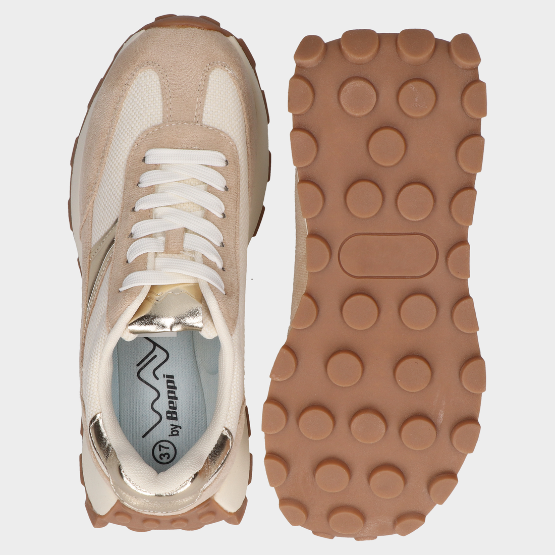 Tenis Casual Dama 102-Bp-D2214370 Beige