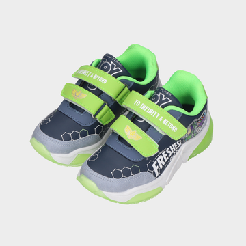Tenis casuales con luces led verde y azul
