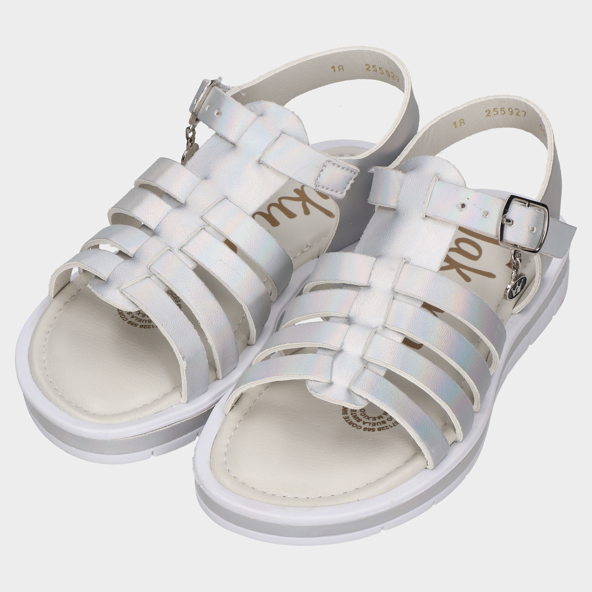 Huarache Infantil 102-J-255927 Plata