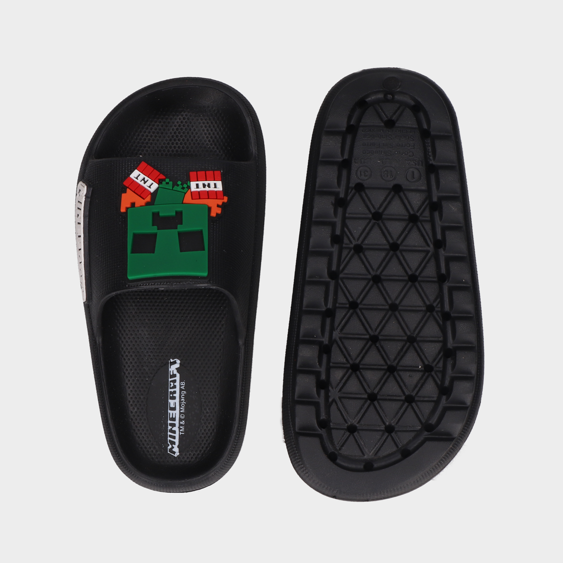 Sandalias Minecraft infantil  con aplicación frontal