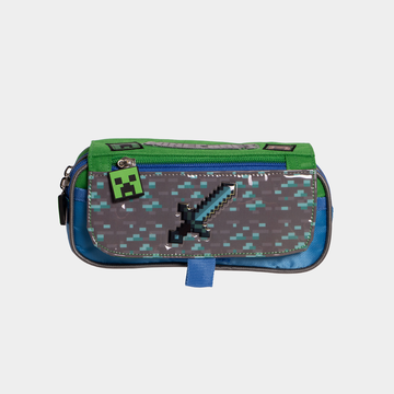 Lapicera escolar Minecraft espada diamante