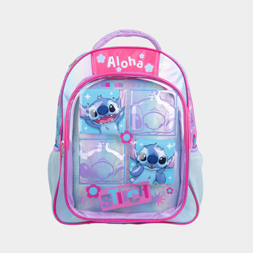Mochila infantil Stitch holográfica