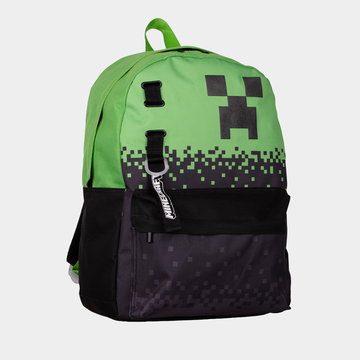 Mochila juvenil Minecraft Creeper pixel block