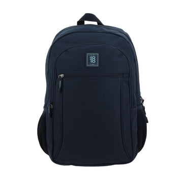 Mochila escolar amplia  azul marino