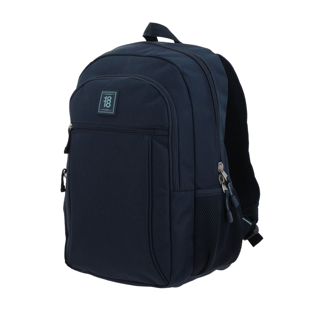 Mochila escolar amplia  azul marino