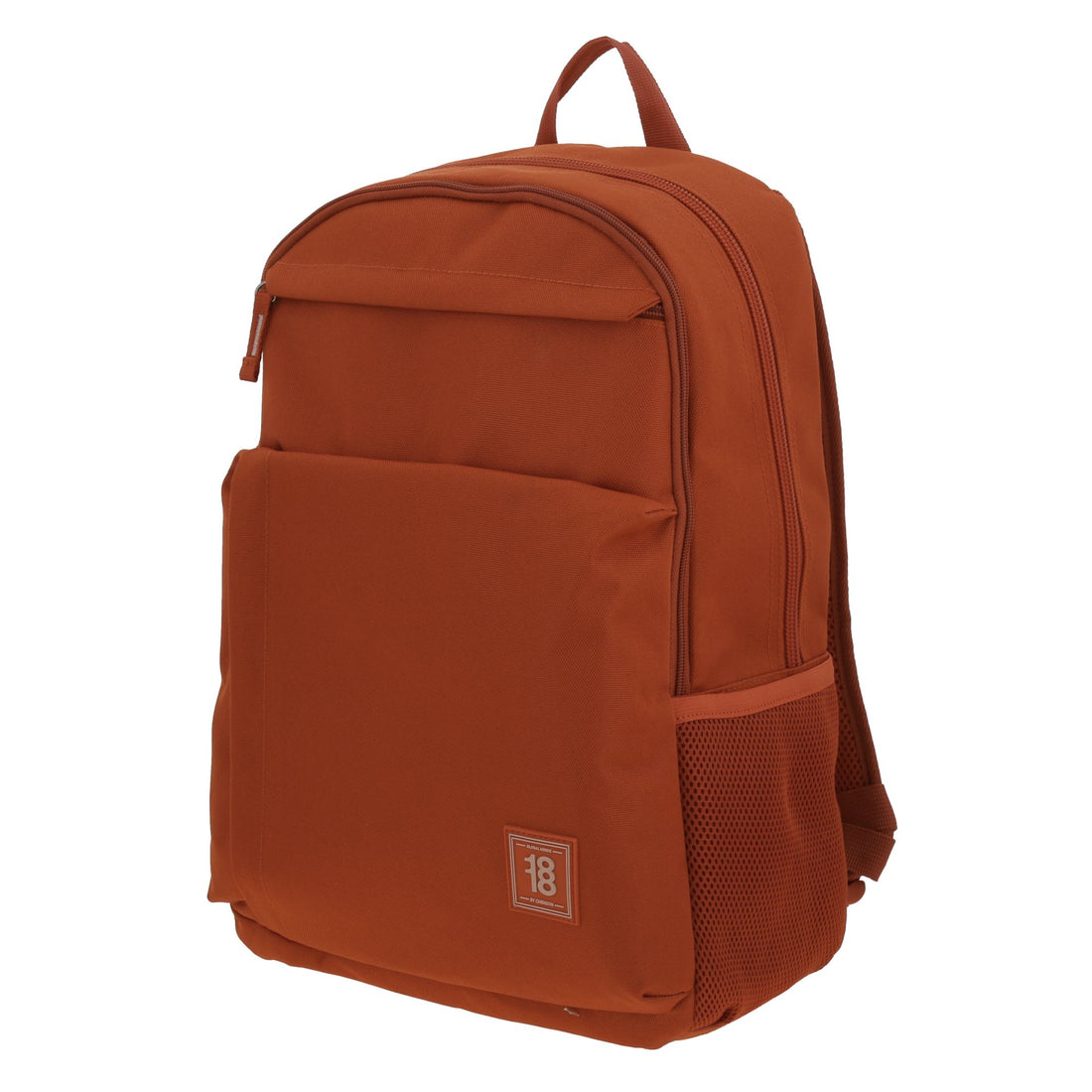 Mochila escolar amplia naranja