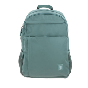 Mochila escolar amplia turquesa