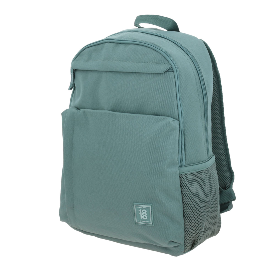 Mochila escolar amplia turquesa