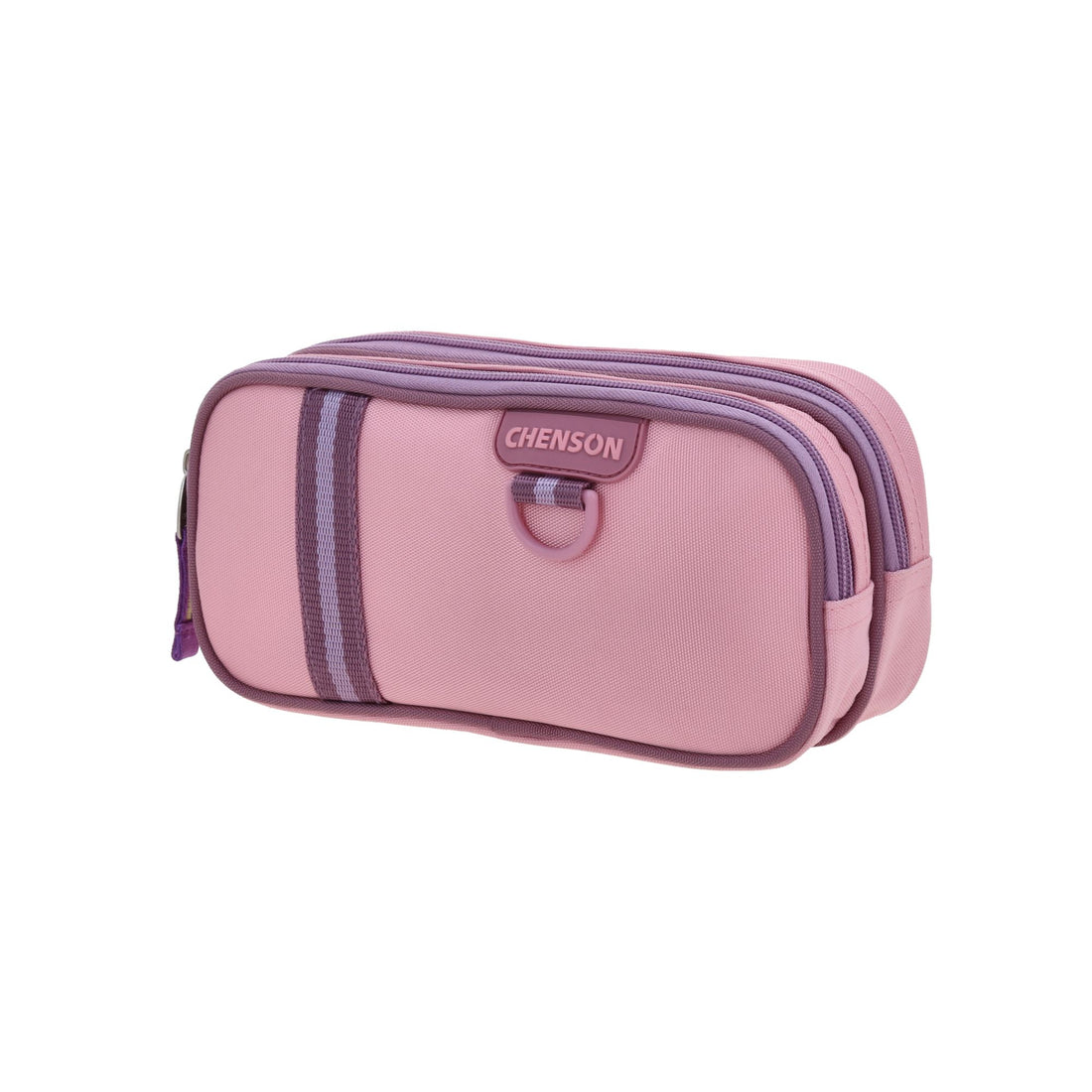 Lapicera escolar pink con doble compartimento en rosa