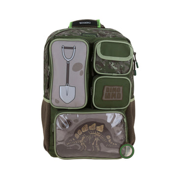 Mochila escolar para primaria con múltiples compartimentos