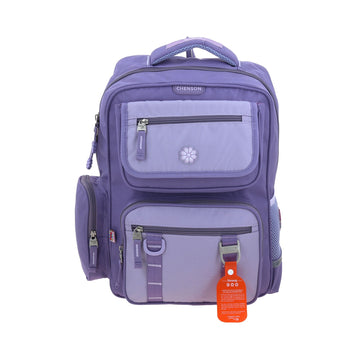 Mochila escolar para primaria  amplia color morado