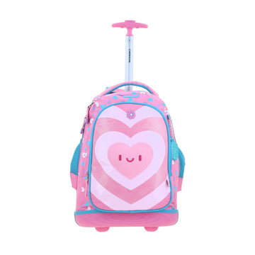 Mochila con ruedas para primaria cute heart