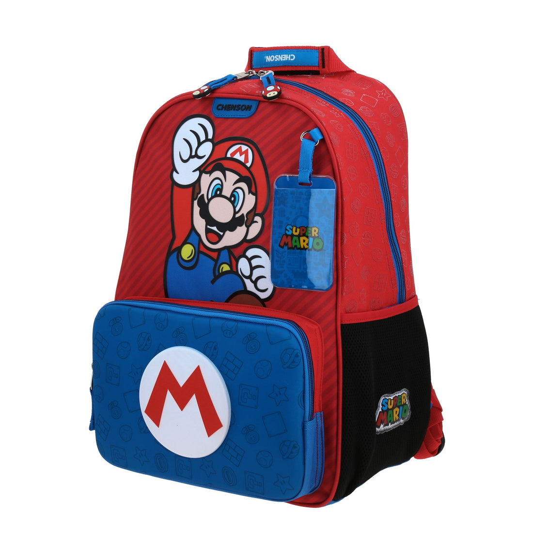 Mochila escolar para primaria de Super Mario Bros con múltiples compartimentos