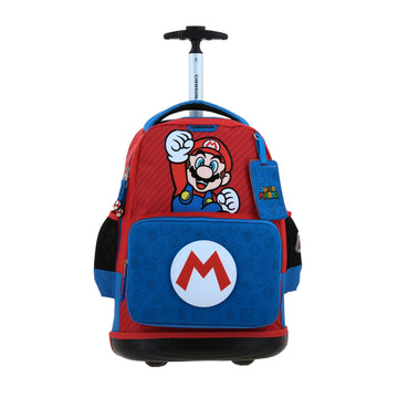 Mochila con ruedas para primaria de Super Mario Bros