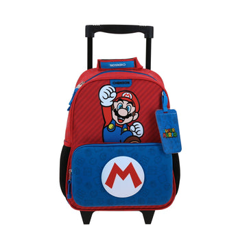 Mochila con ruedas para kínder de Super Mario Bros