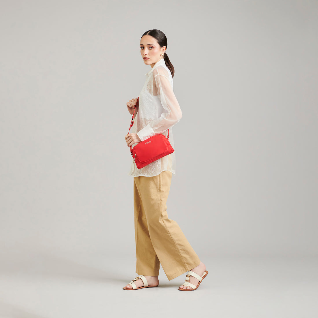 Bolsa Cross Body Dama 109-Ch-Md25051-R Rojo