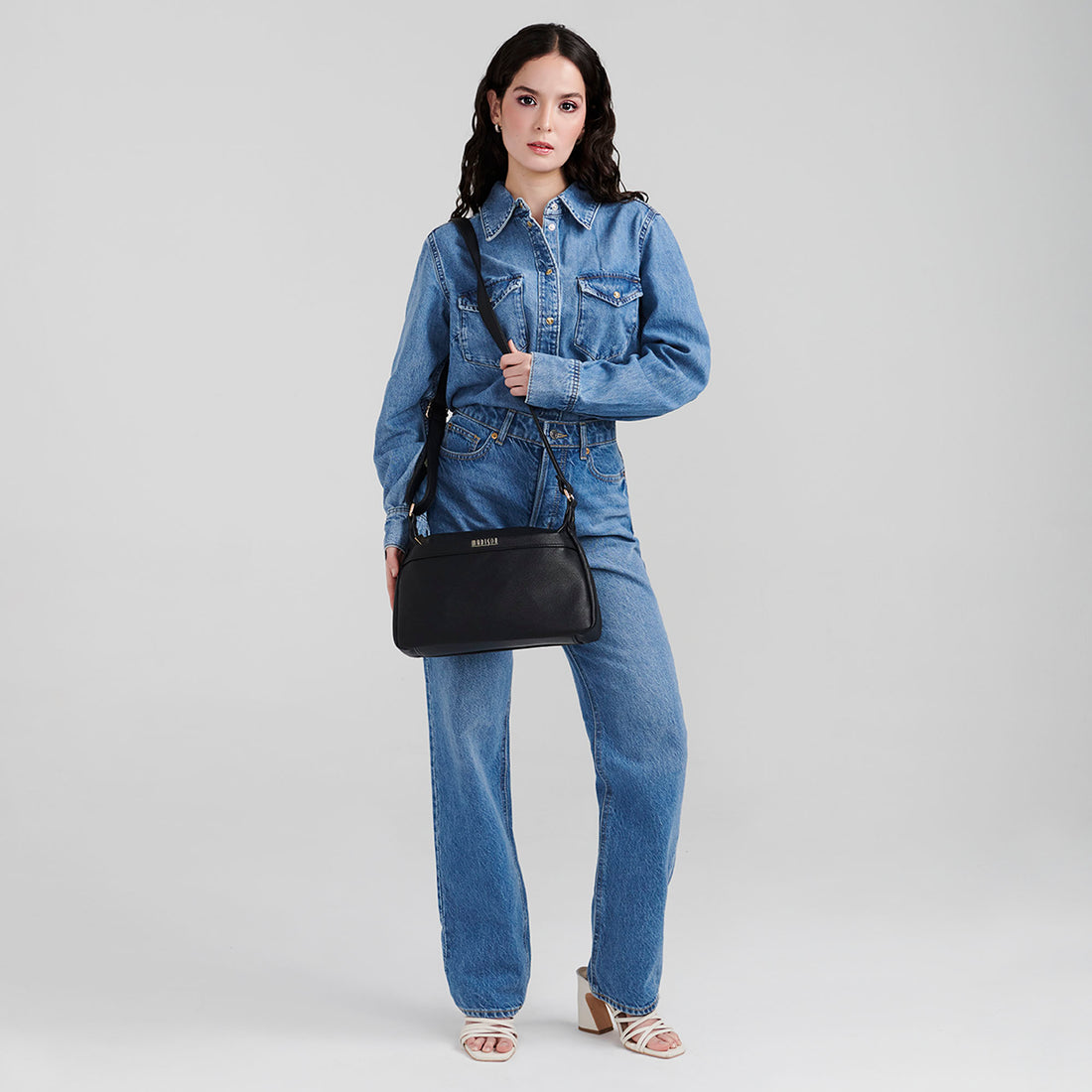 Bolsa Cross Body Dama 109-Ch-Md25112-3 Negro