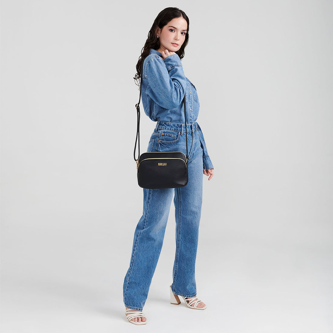 Bolsa Cross Body Dama 109-Ch-Md25114-3 Negro