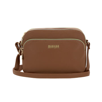 Bolsa Cross Body Dama 109-Ch-Md25114-B Cafe