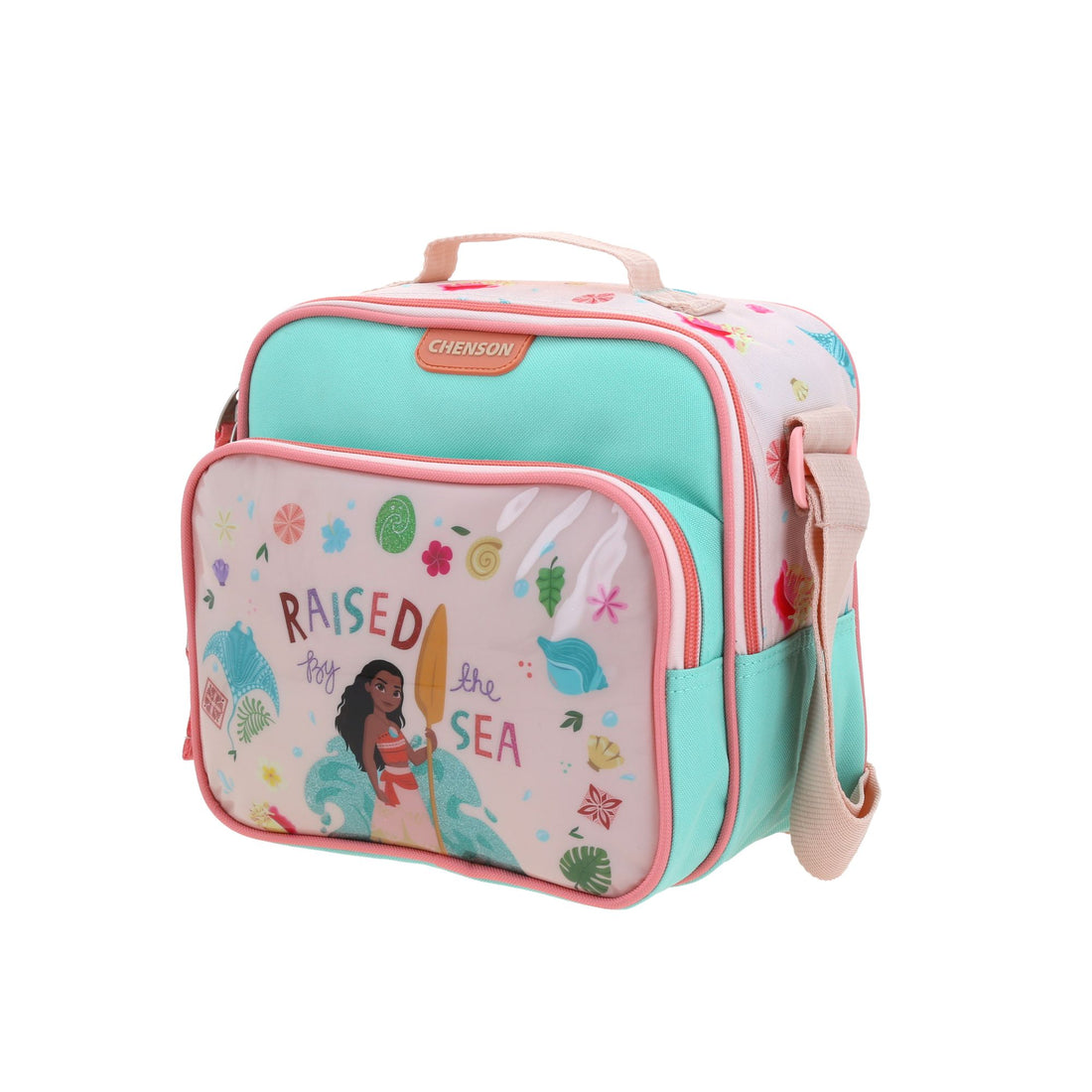 Lonchera escolar para primaria Moana Rinsed in sea con asa y correa ajustable