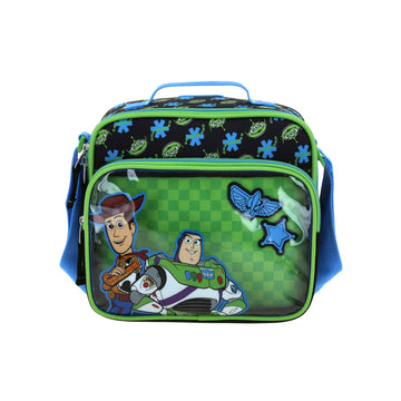 Lonchera escolar para primaria de Toy Story con compartimento frontal